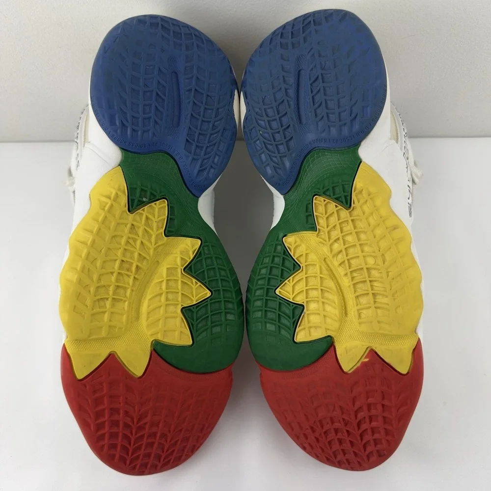 Adidas DON Issue #2 Negativity‎ White Multi Men's Size 7 Basketball Shoes - Picture 10 of 10